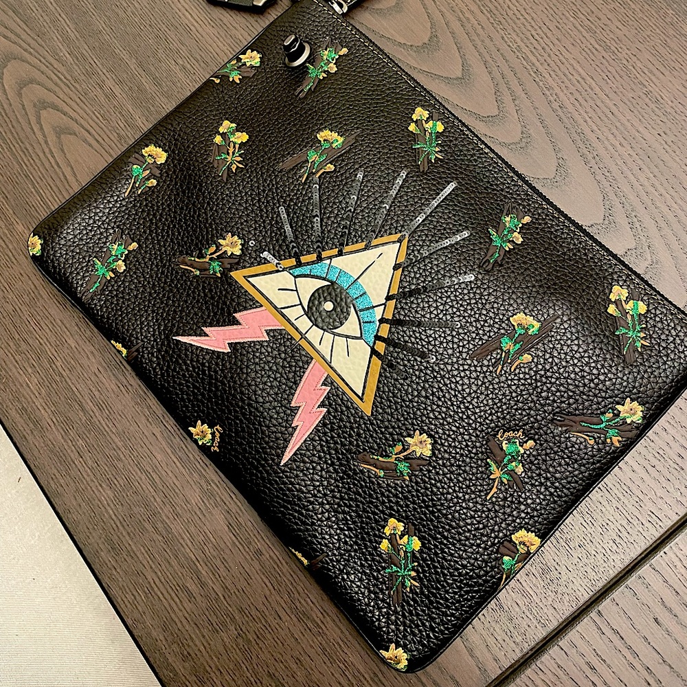Limited Edition Coach Evil Eye Custom Designed Wristlet